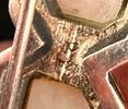 Art Deco Style Sterling Silver Mother of Pearl and Marcasite Triple Panel Bar Brooch. An Art Image - 1
