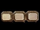 Art Deco Style Sterling Silver Mother of Pearl and Marcasite Triple Panel Bar Brooch. An Art Image - 3