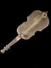 Mexican Sterling Silver and Inlay Cello Brooch. A Mexican sterling silver brooch designed in the Image - 2