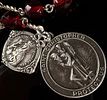 Two Sterling Silver Religious Items Including a Malco Devotional Chain and a JJC Angel Brooch. Th Image - 1