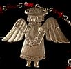 Two Sterling Silver Religious Items Including a Malco Devotional Chain and a JJC Angel Brooch. Th Image - 3