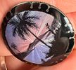 David-Andersen Sterling Silver and Guilloche Enamel Bermuda Tropical Landscape Brooch. A Image - 1