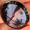 David-Andersen Sterling Silver and Guilloche Enamel Bermuda Tropical Landscape Brooch. A Image - 2