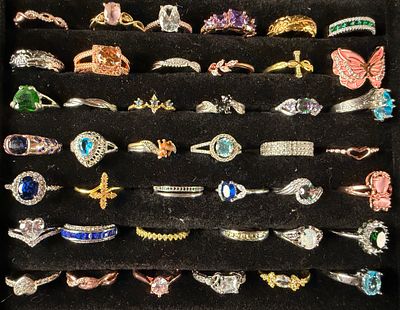 A Collection of Fashion and Cocktail Rings. An assortment of contemporary fashion and cocktail 