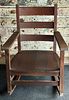 Stickley Bros. Co. Quaint Furniture Mission Oak Rocking Chair. This American Arts and Crafts Image - 2