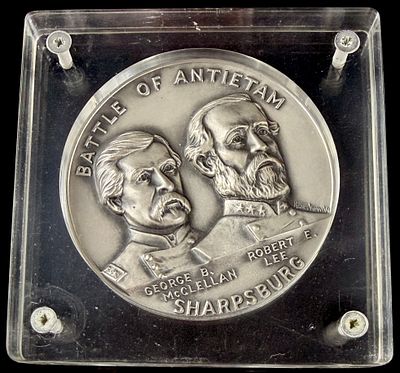 1962 Battle of Antietam Civil War Centennial .999 Pure Silver Commemorative Medal by Casimir 