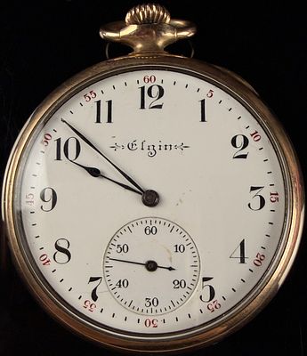 Elgin National Watch Company Open-Face Pocket Watch. An open-face pocket watch produced by the 