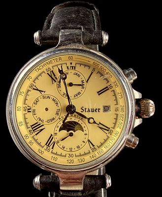 Stauer Graves 33 Stainless Steel Wristwatch. Stauer Graves 33 model wristwatch featuring a 