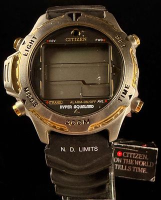 Citizen Promaster Hyper Aqualand Diver Watch MA9024-24E. Untested for the simple fact we didnt 