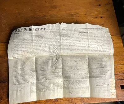 1836 Philadelphia Ground Rent Indenture, Howard Williams and Others to William H. Moore. This 
