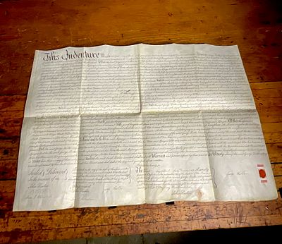 1816. Hortler, George. Manuscript Land Indenture, Germantown, Philadelphia. (Document Signed). Th 