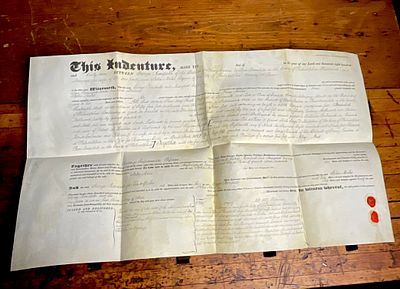 1837 Philadelphia Real Estate Indenture, George Randall to John Miles. This is an original 1837 