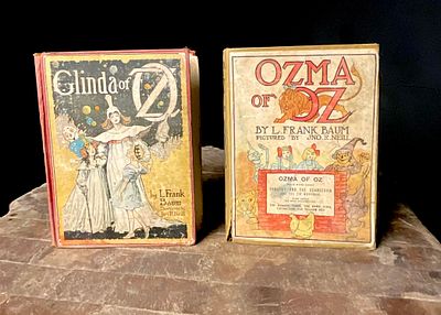 1920 and c. 1923. Baum, L. Frank and Thompson, Ruth Plumly. Two Oz Volumes: Glinda of Oz and 