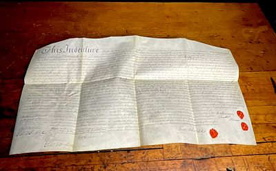 1828 Philadelphia, Pennsylvania Manuscript Property Indenture, William Stevenson to Horatio B. 