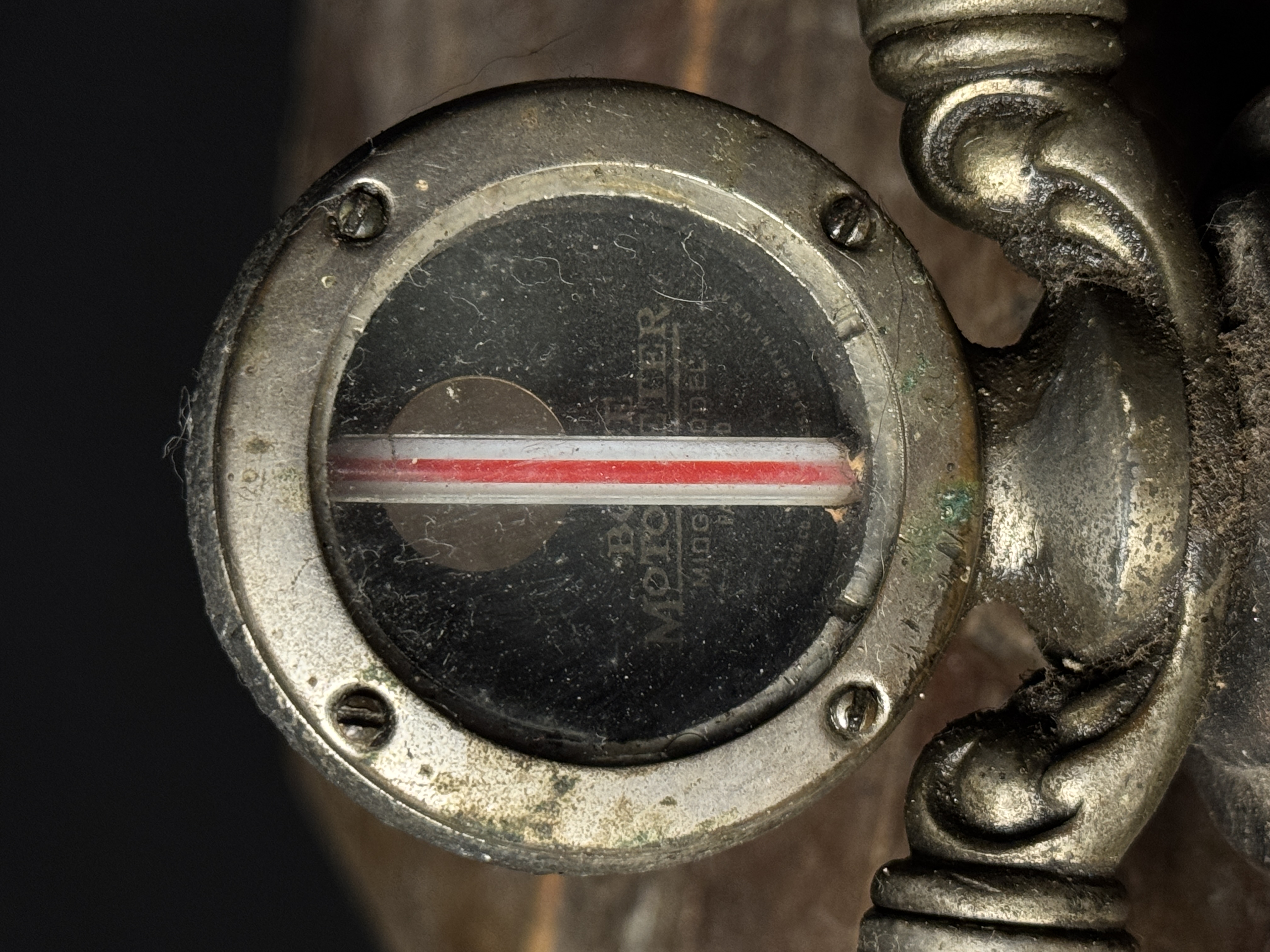 A Trio of Vintage Boyce Moto-Meter Radiator Caps and Temperature Gauges