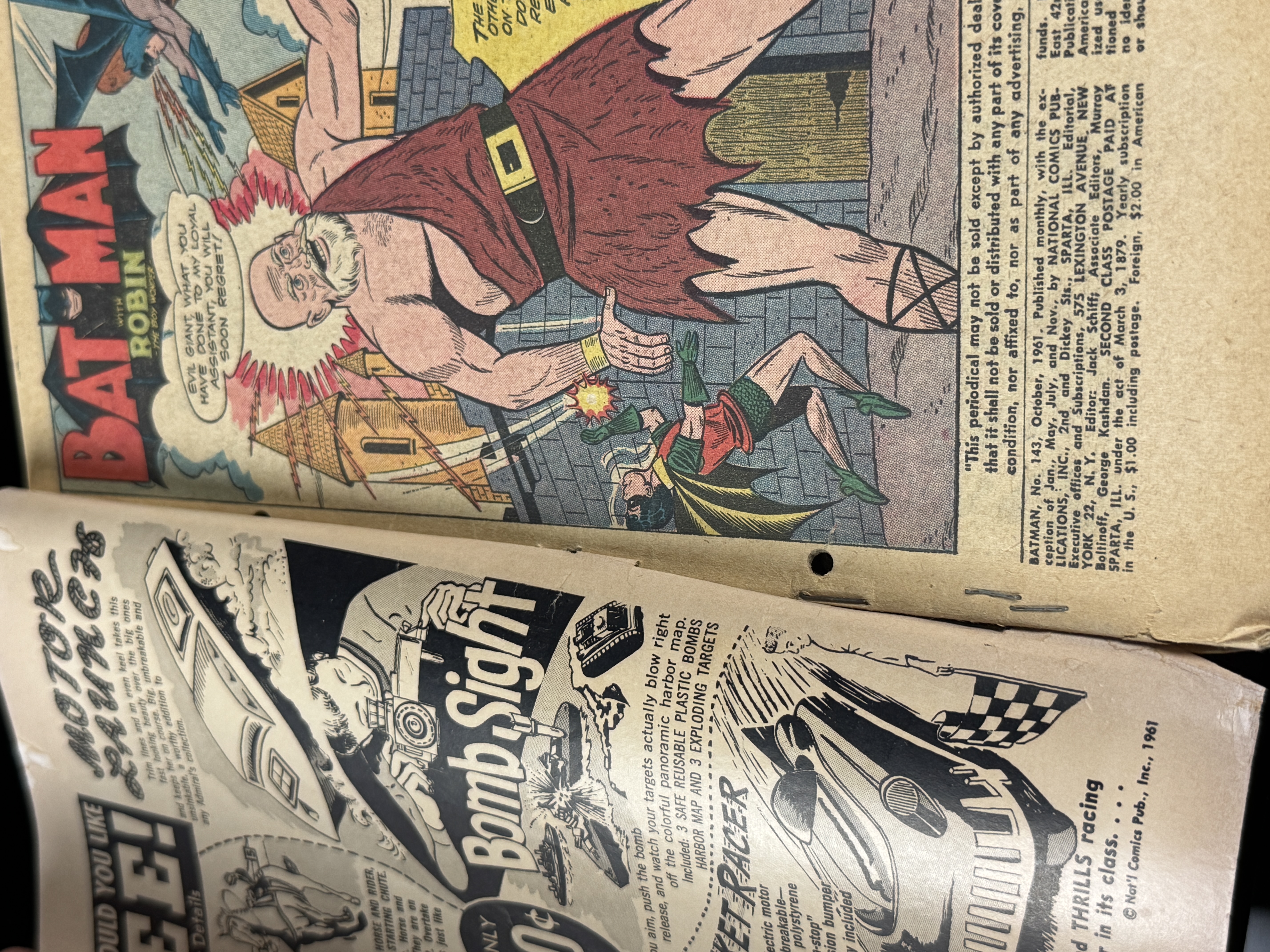 A Collection of Six Vintage Silver Age DC Comic Books, 1961
