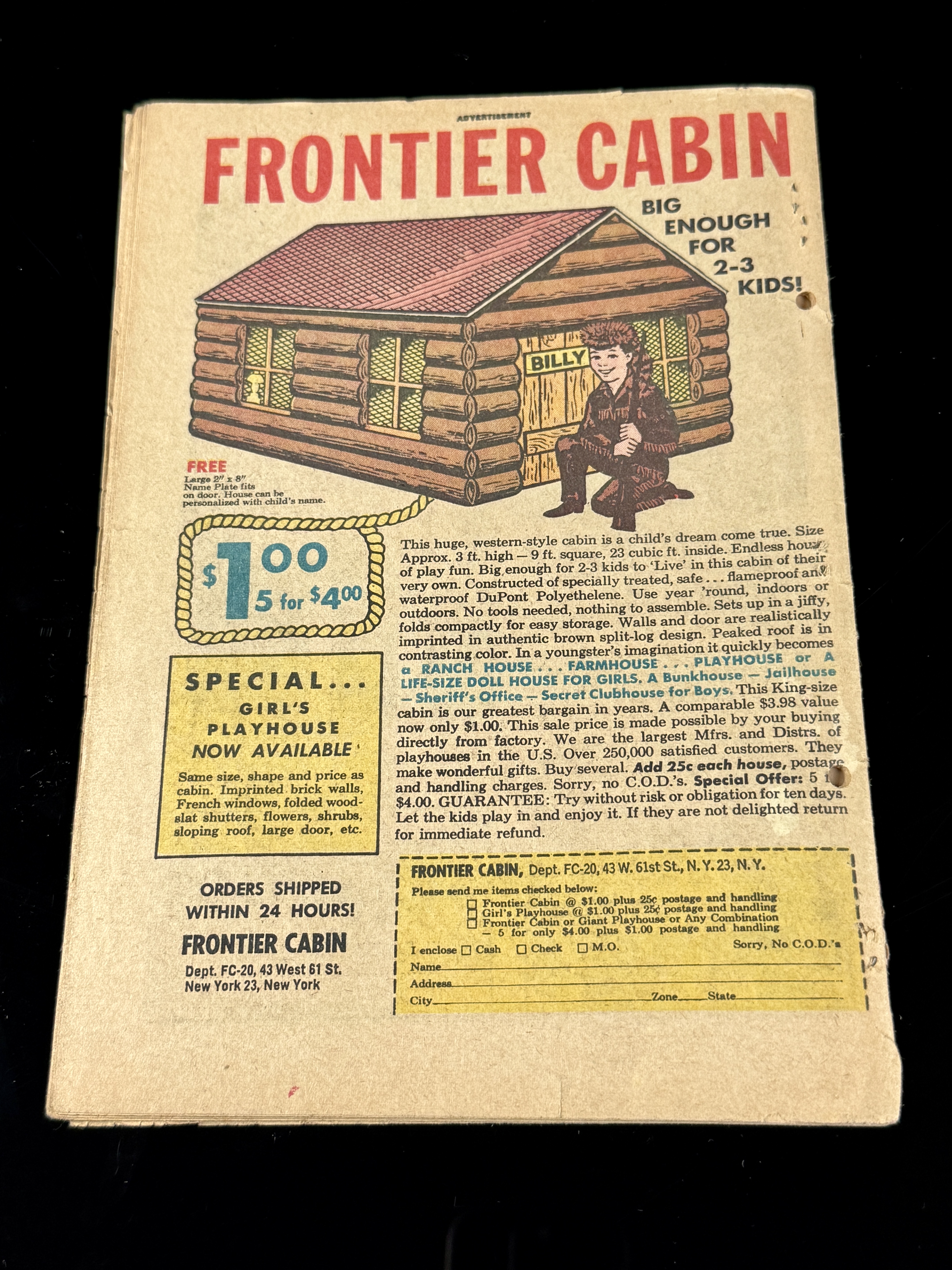 A Collection of Six Vintage Silver Age DC Comic Books, 1961