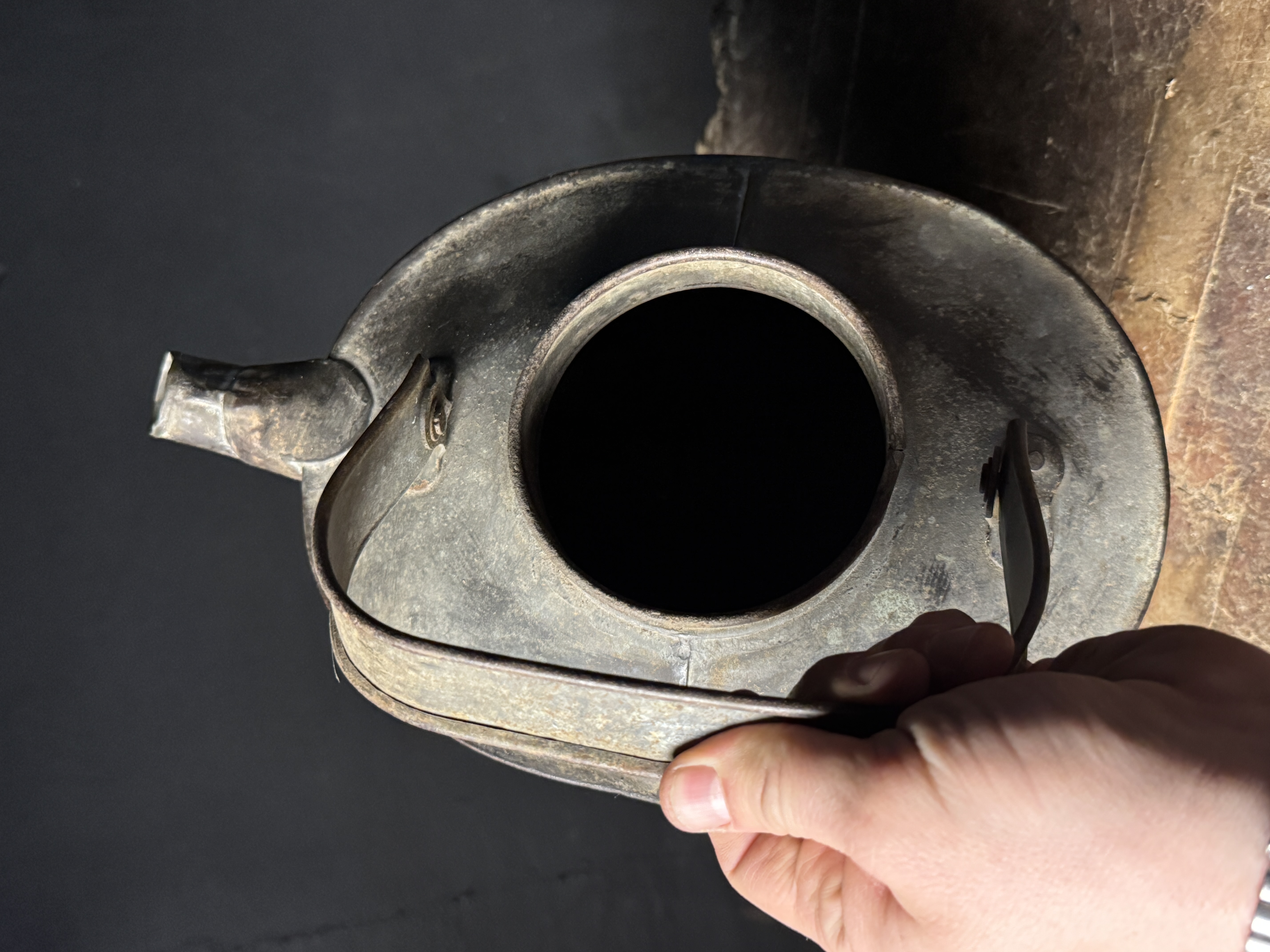 Lehigh Valley Railroad LVRR Antique Metal Locomotive Oil Can
