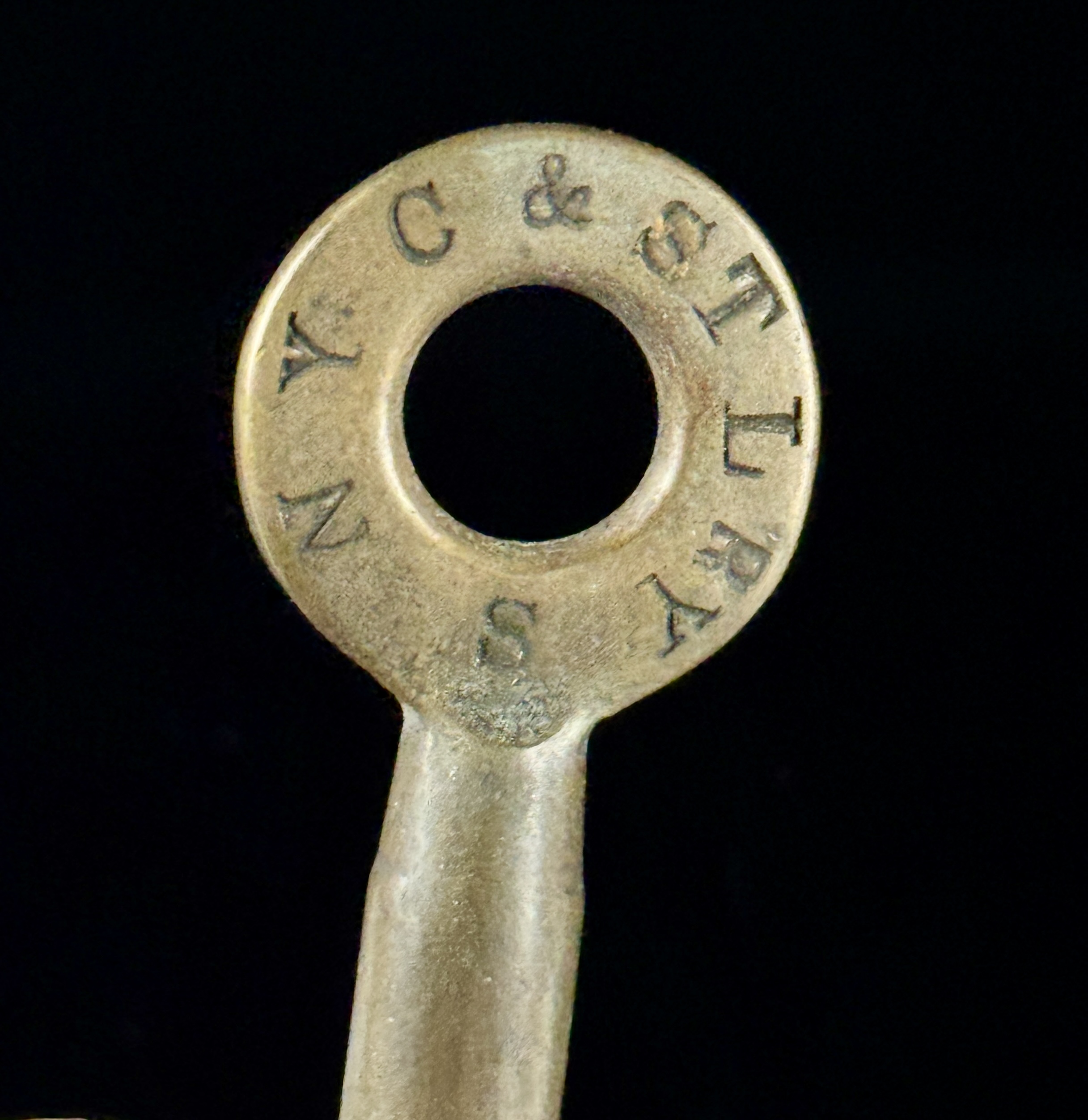 New York Chicago and St. Louis Railway Nickel Plate Road Brass Railroad Switch Key