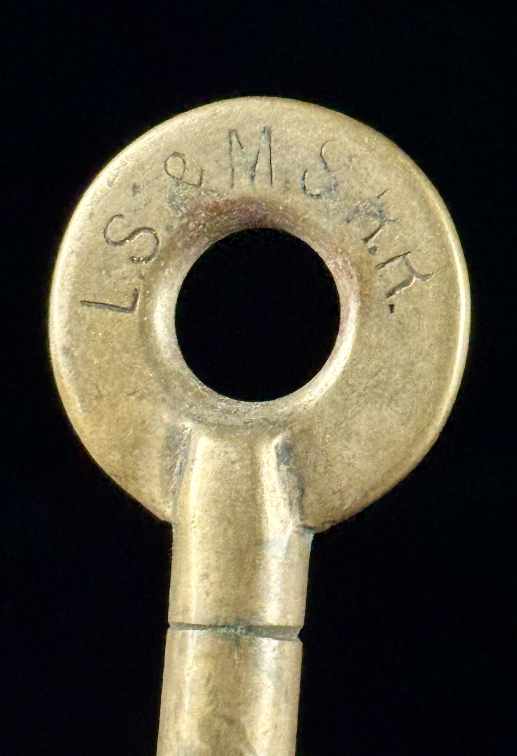 Lake Shore and Michigan Southern Railway Brass Switch Key by Wilson Bohannan