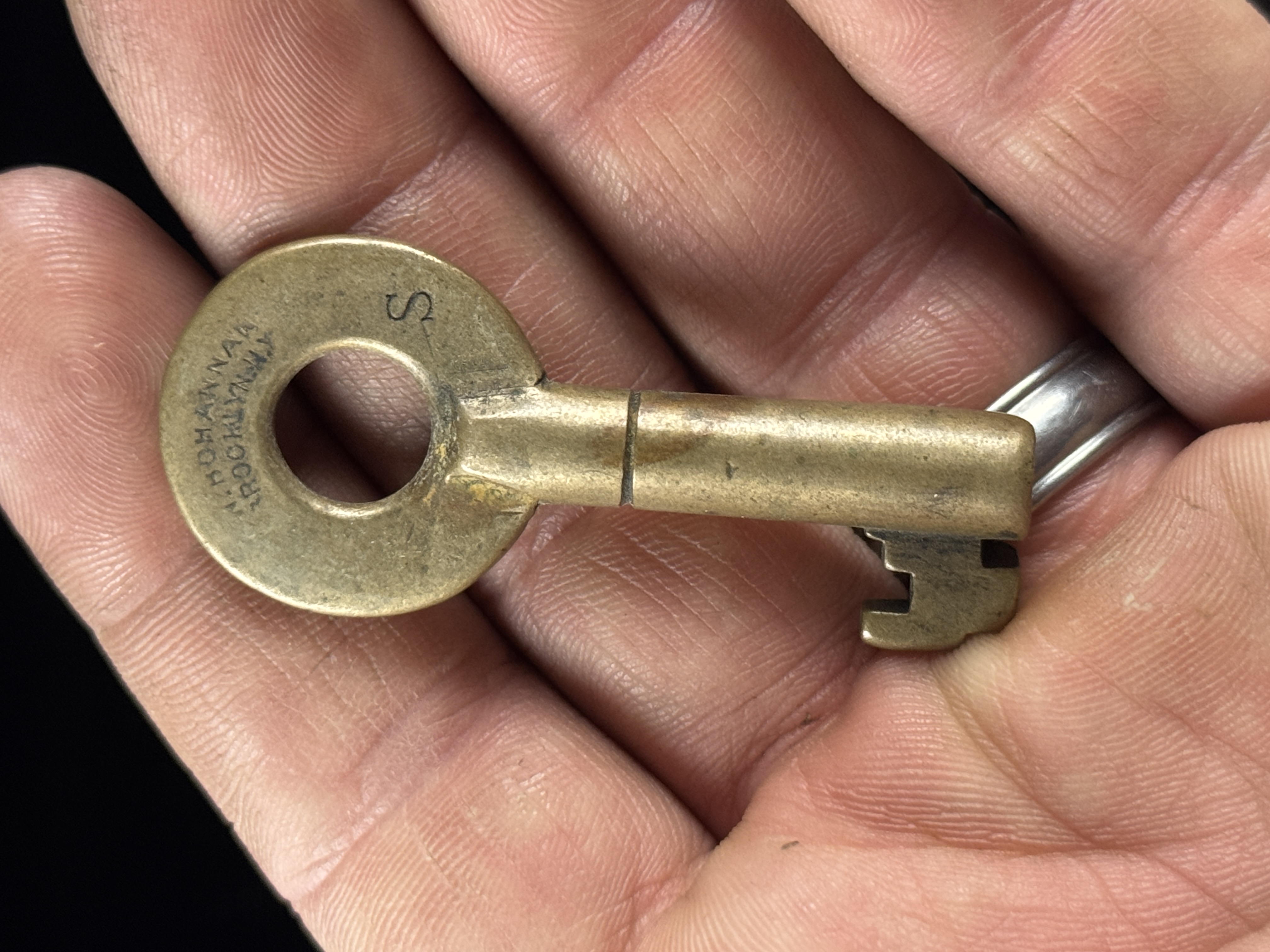 Lake Shore and Michigan Southern Railway Brass Switch Key by Wilson Bohannan