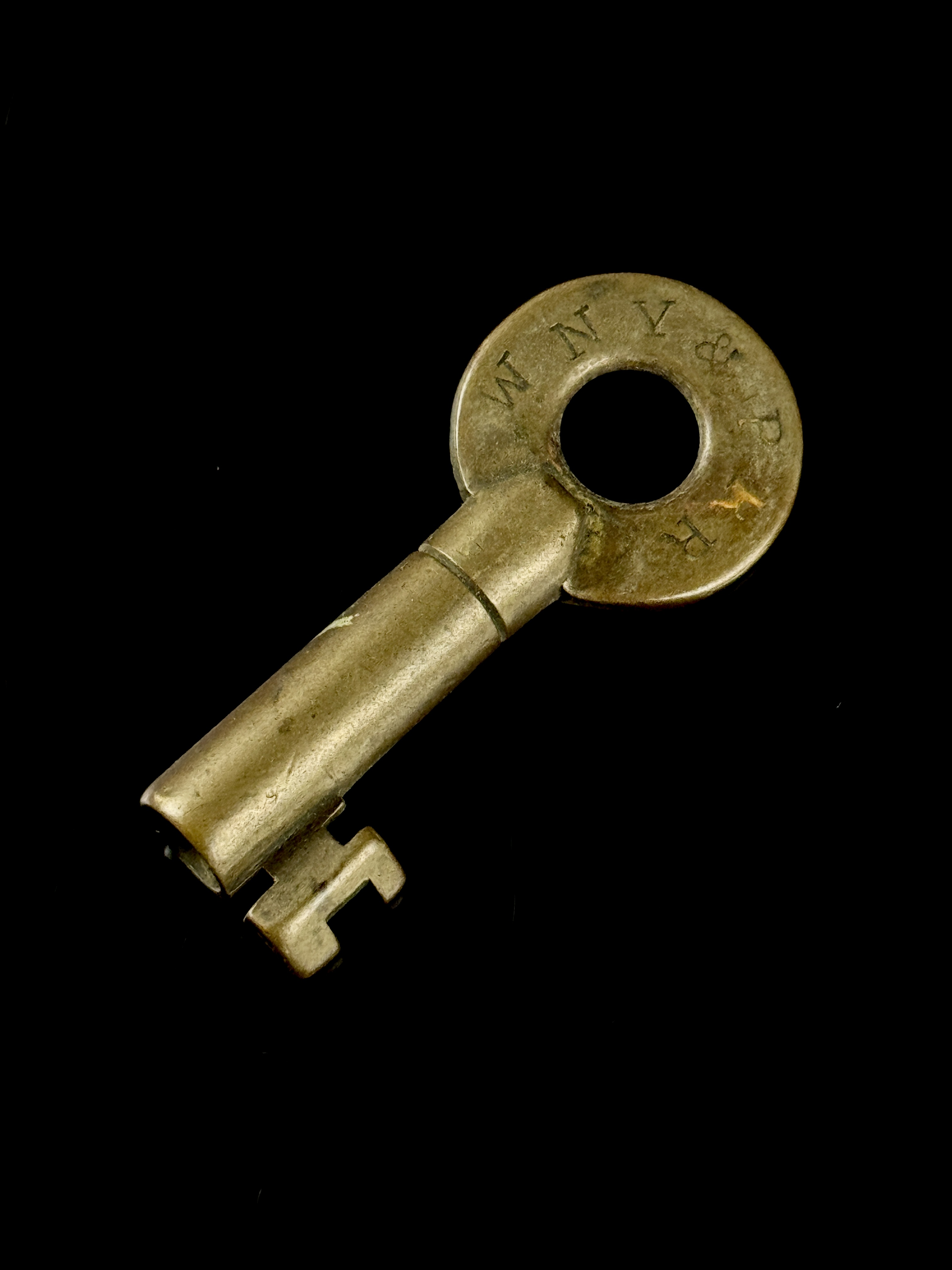 Western New York and Pennsylvania Railroad Cast Brass Switch Key by Wilson Bohannan