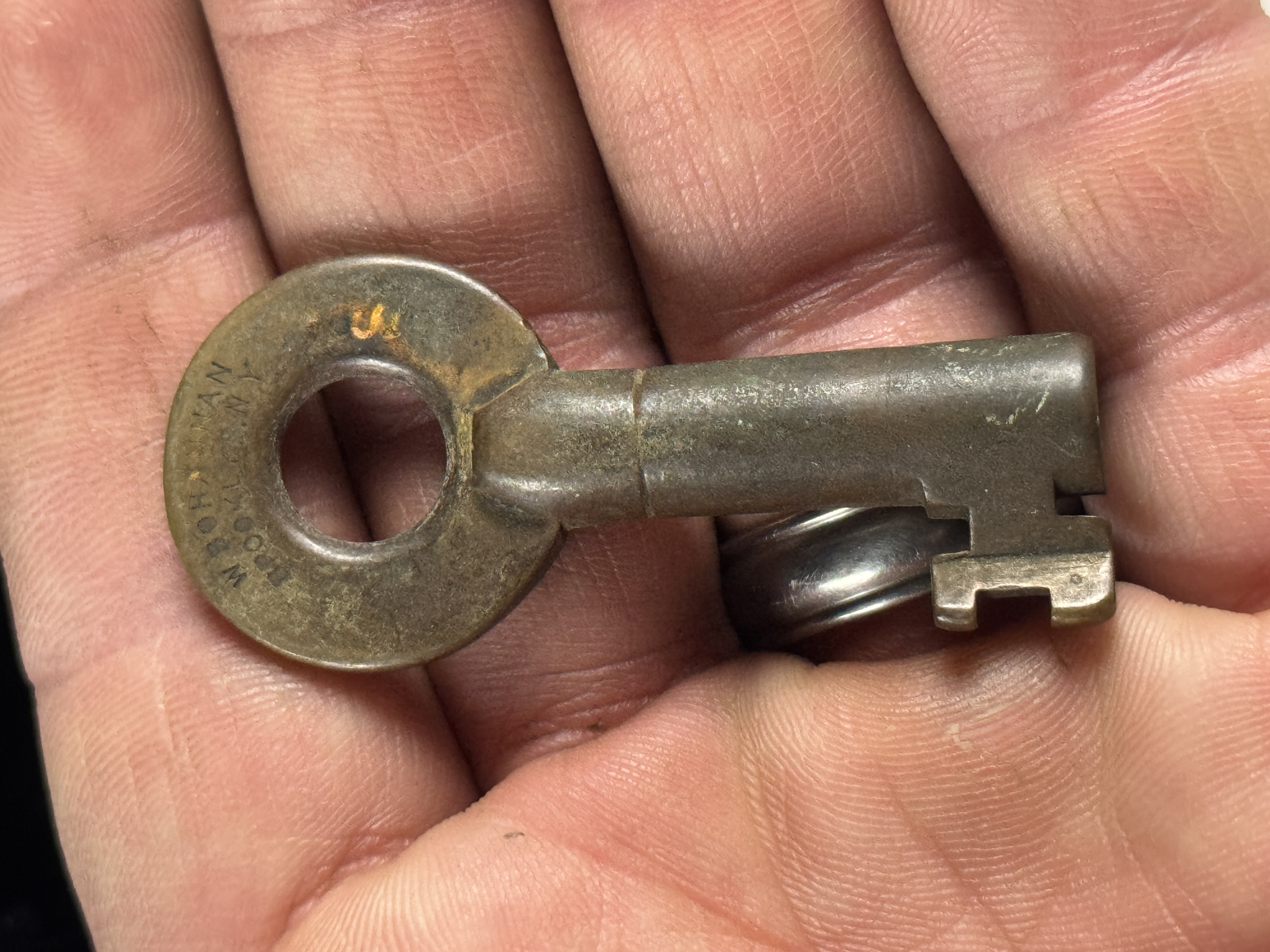 Western New York and Pennsylvania Railroad Cast Brass Switch Key by Wilson Bohannan