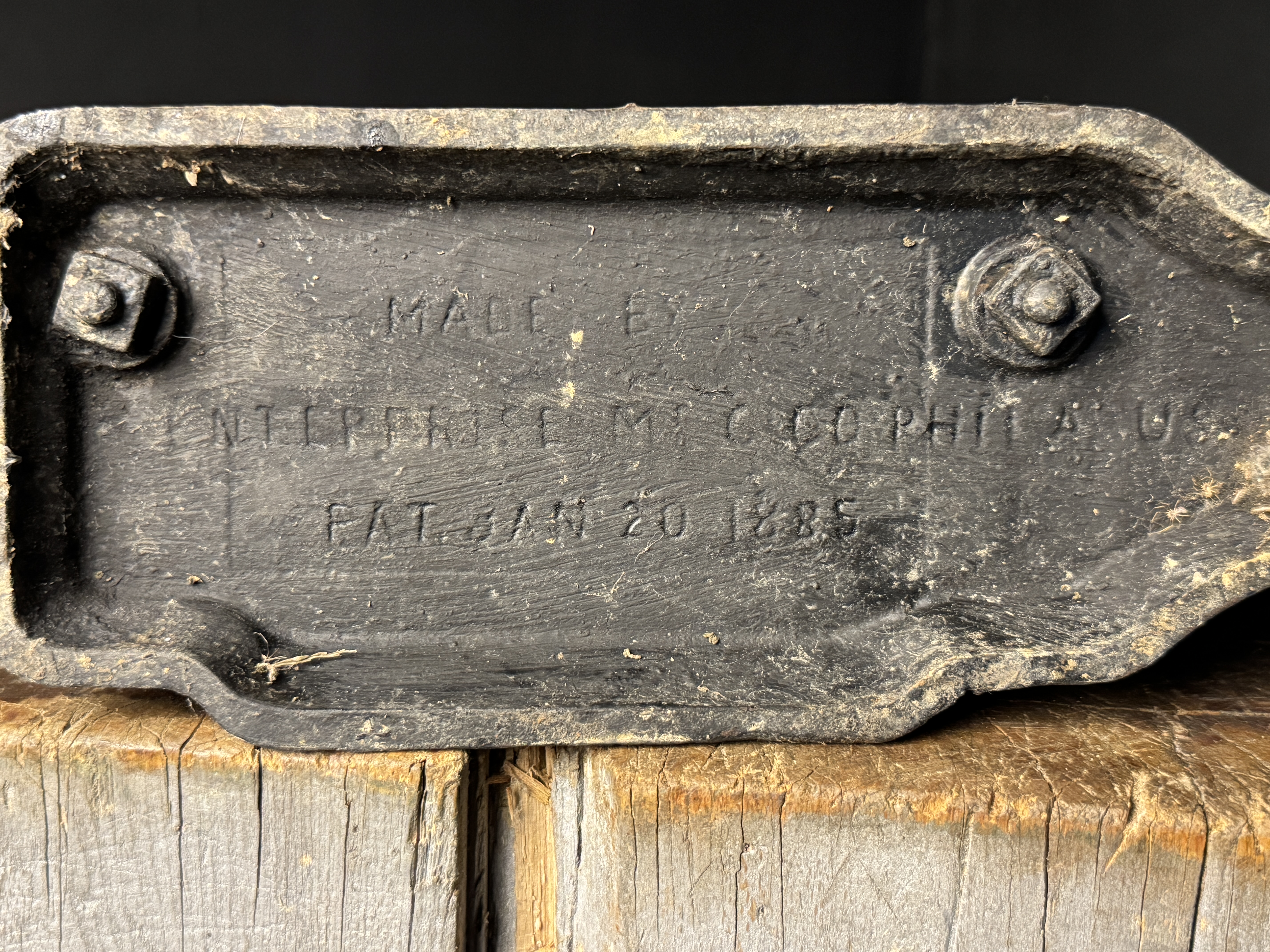 Antique Enterprise Manufacturing Co. The Champion Knife Improved Cast Iron Tobacco Cutter