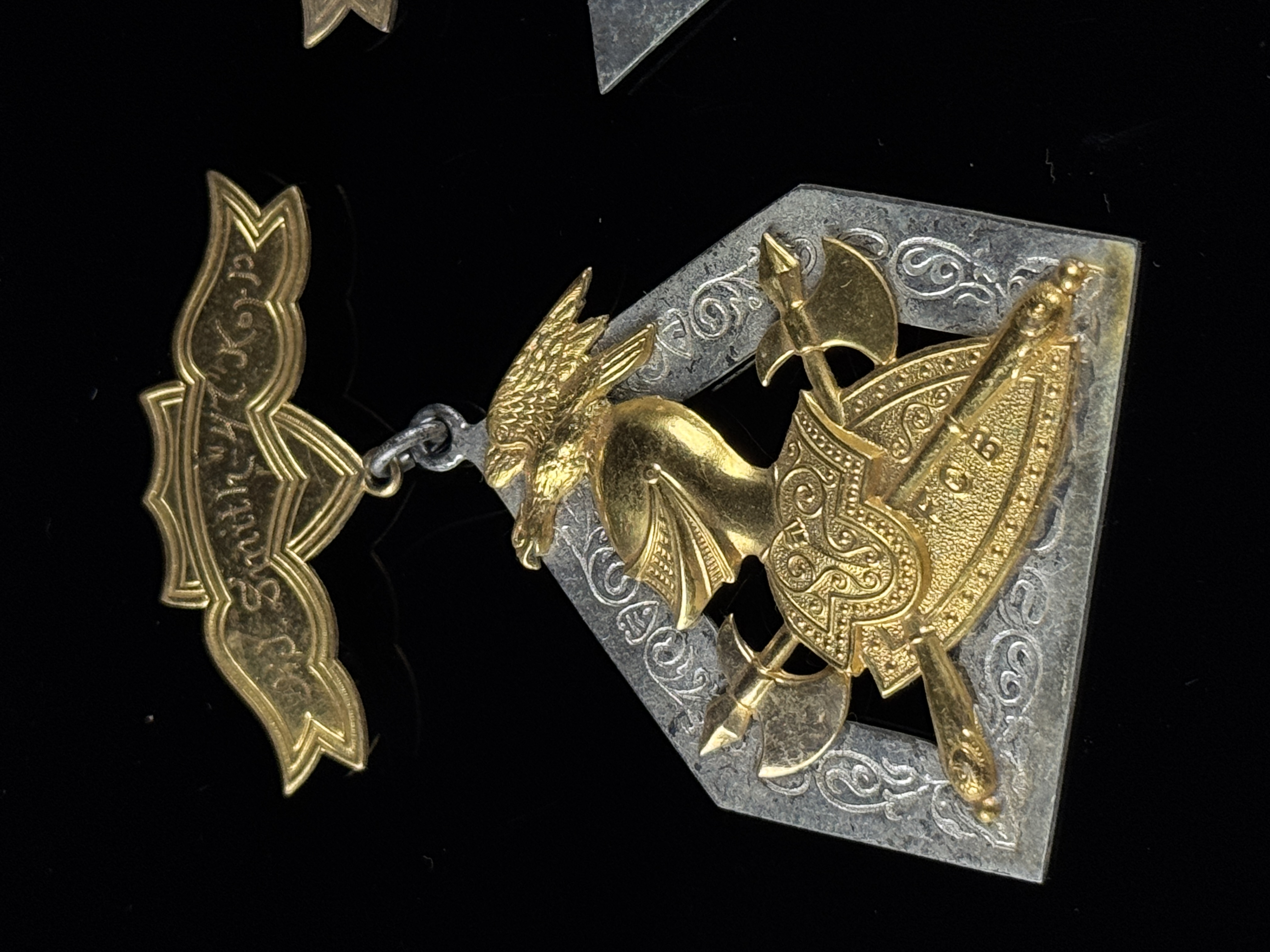 A Collection of Antique Knights of Pythias Fraternal Medals and Brotherhood of Railroad Trainmen Insignia