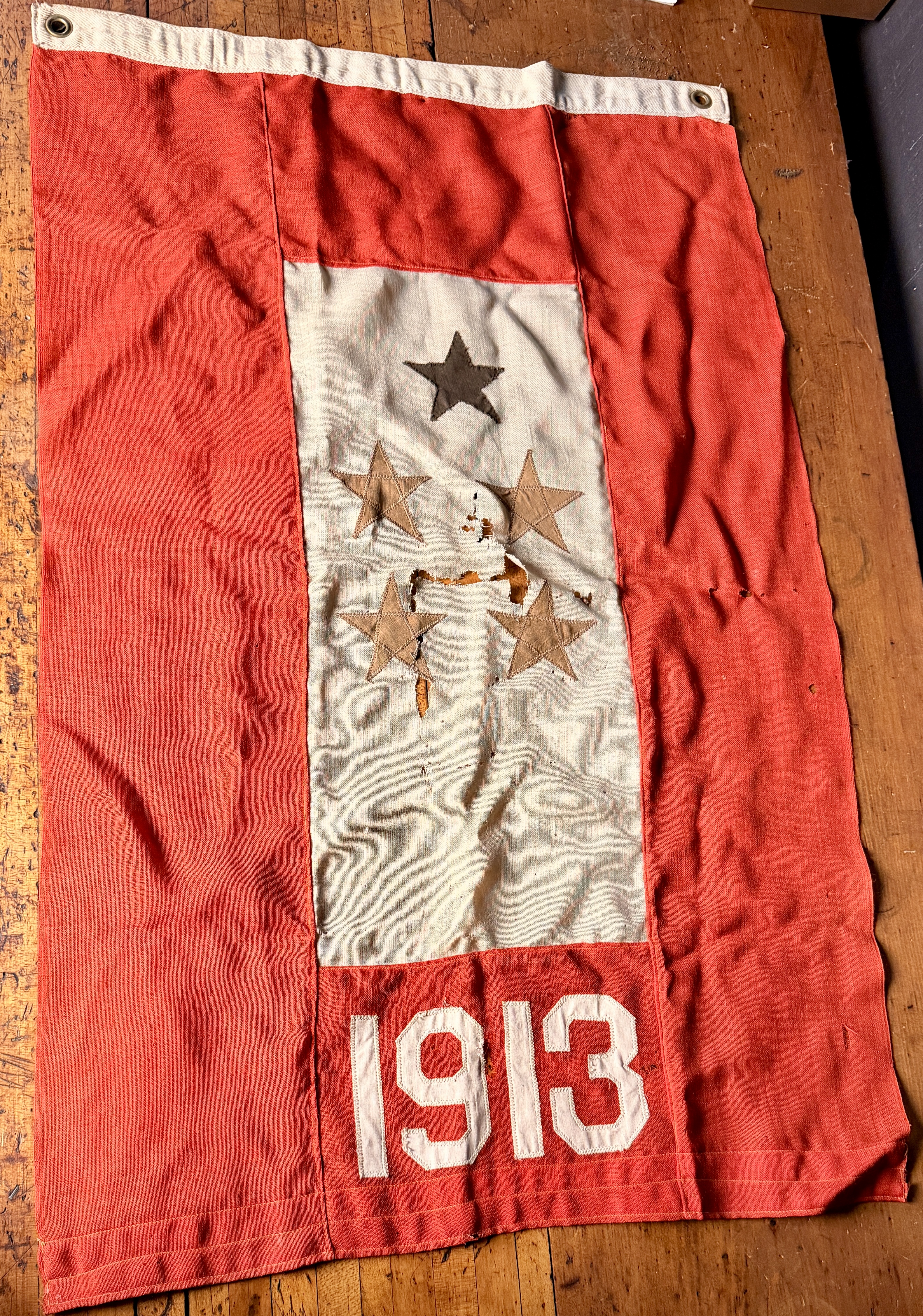 American Commemorative Class or Fraternal Service Banner Dated 1913