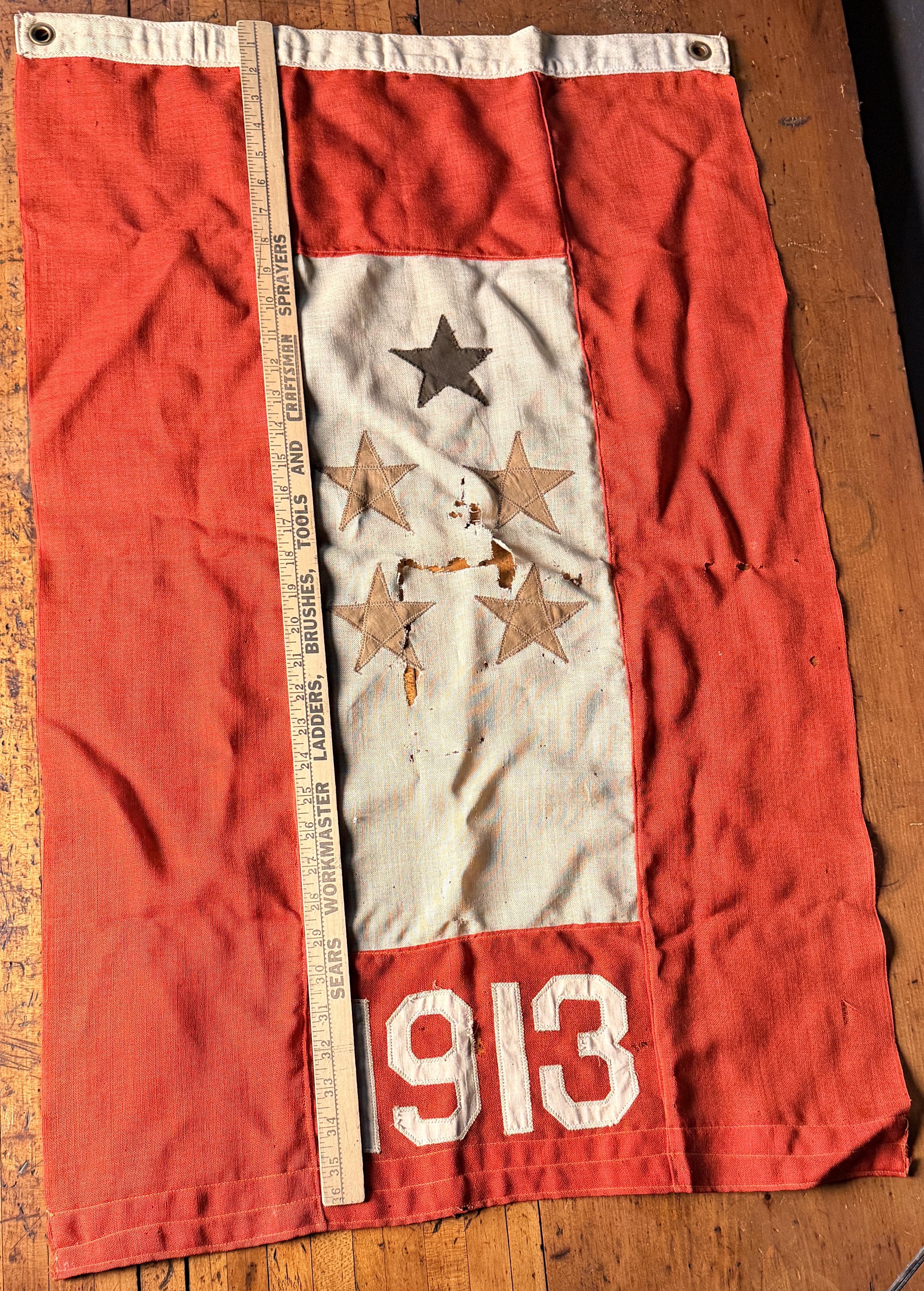 American Commemorative Class or Fraternal Service Banner Dated 1913