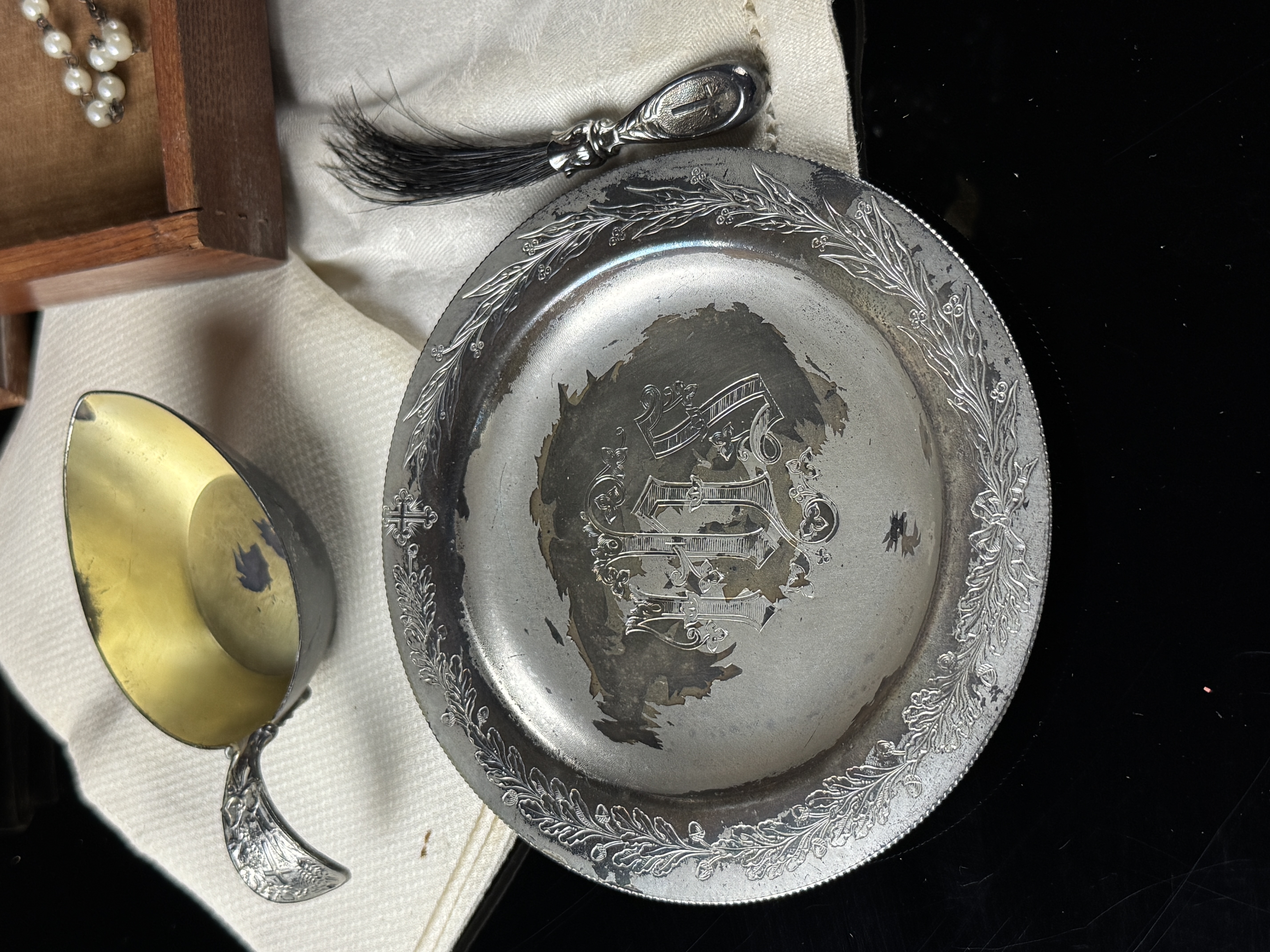1897 Homan Silver Plate Co. Antique Catholic Sick-Call Last Rites Box