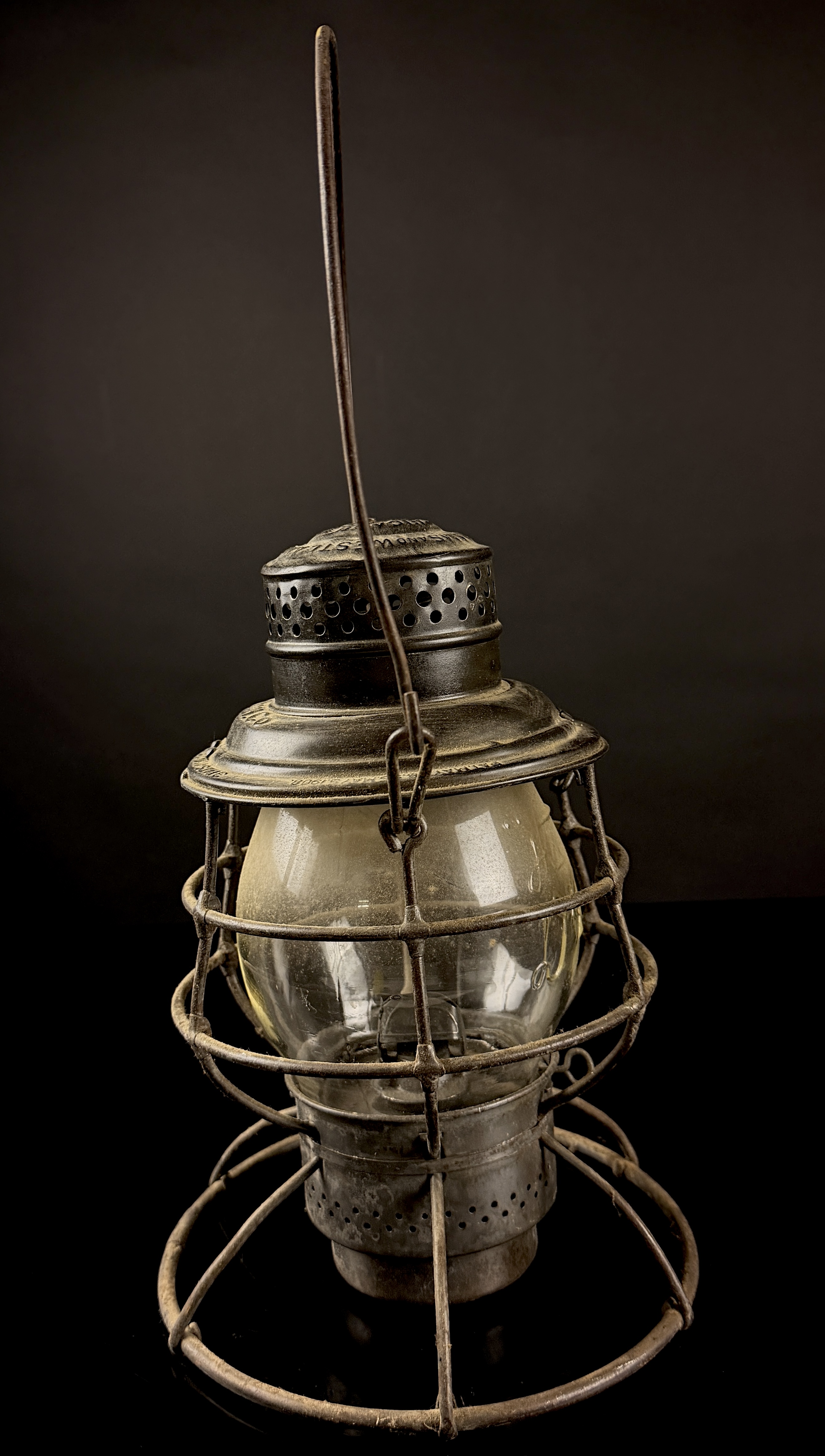 Adlake Reliable Railroad Lantern Delaware and Hudson Company D and H Co