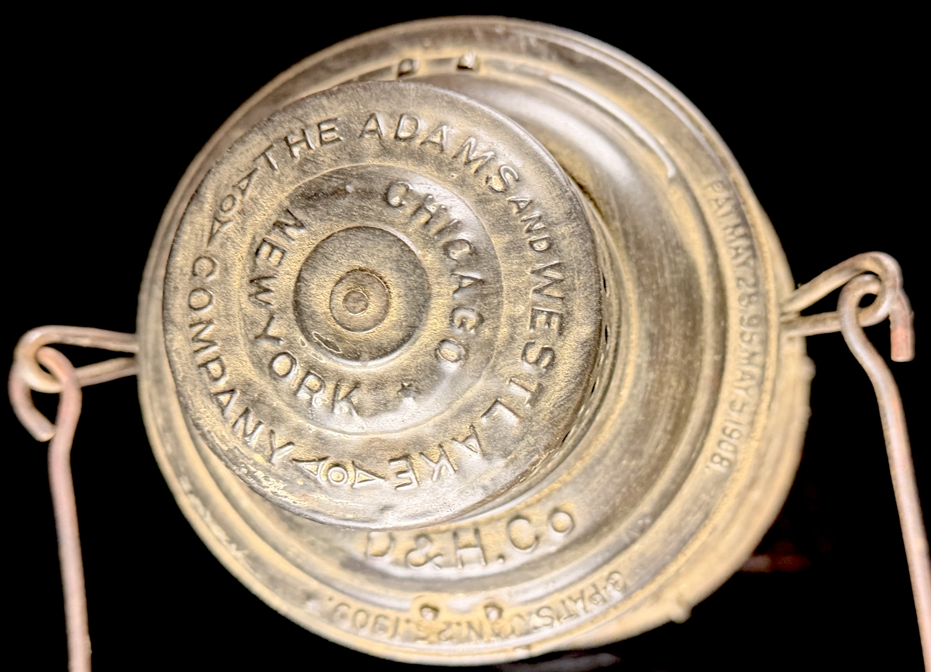 Adlake Reliable Railroad Lantern Delaware and Hudson Company D and H Co