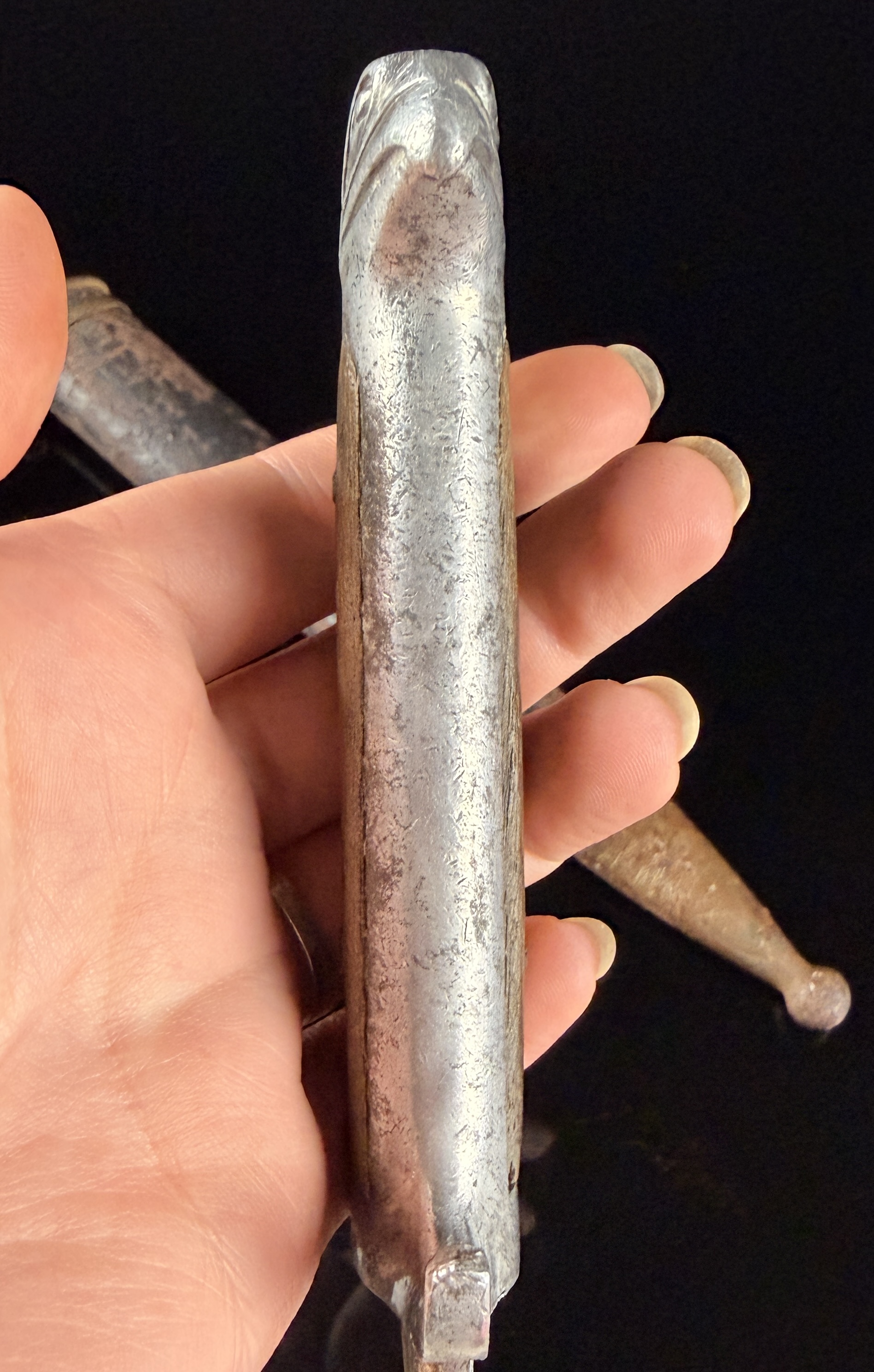 WWII Original Milizia Volontaria per la Sicurezza Nazionale MVSN Blackshirts Eagle Head Dagger