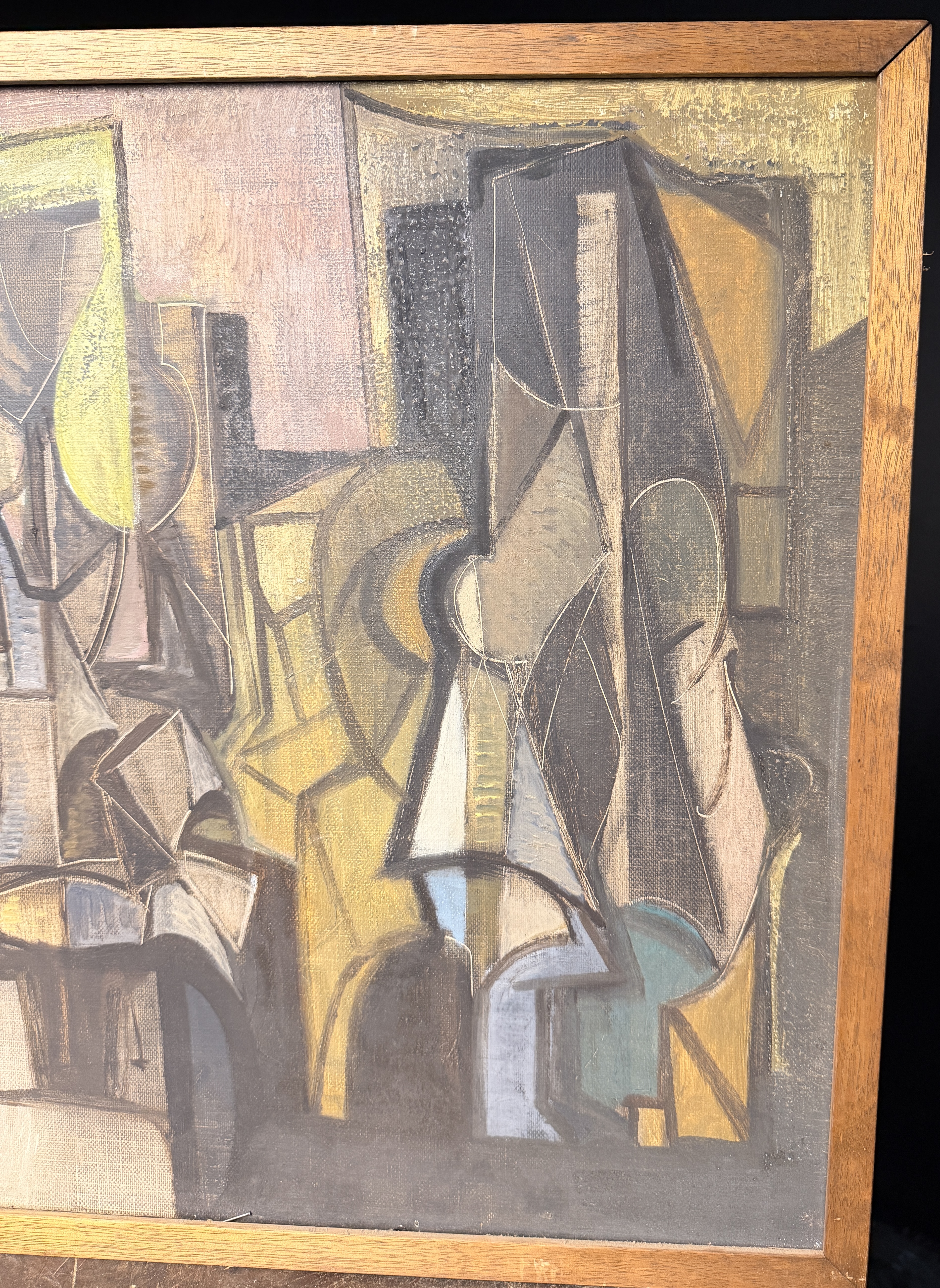 Mid-Century Abstract Painting Attributed to Horst Robert Bonsack