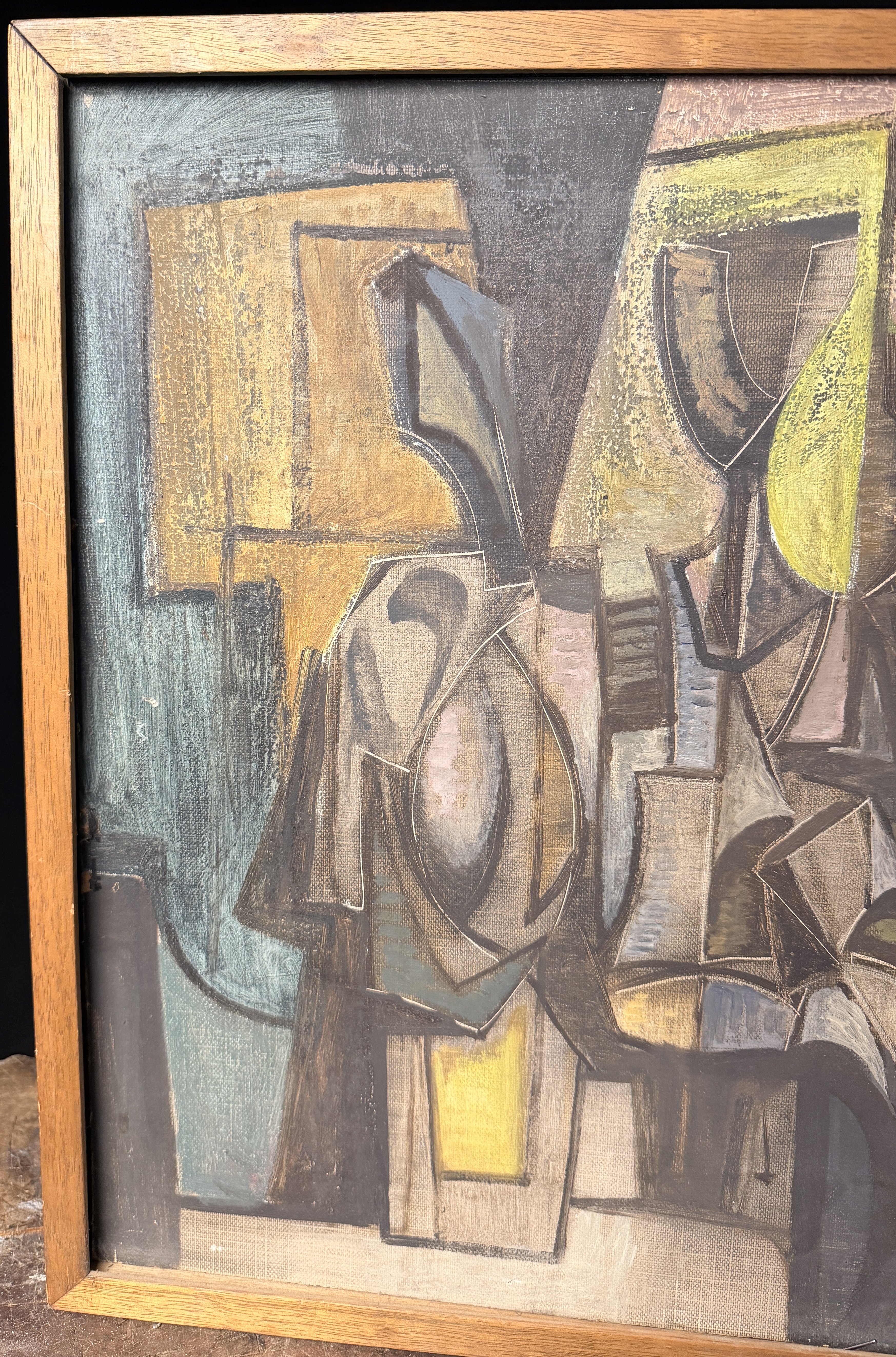 Mid-Century Abstract Painting Attributed to Horst Robert Bonsack