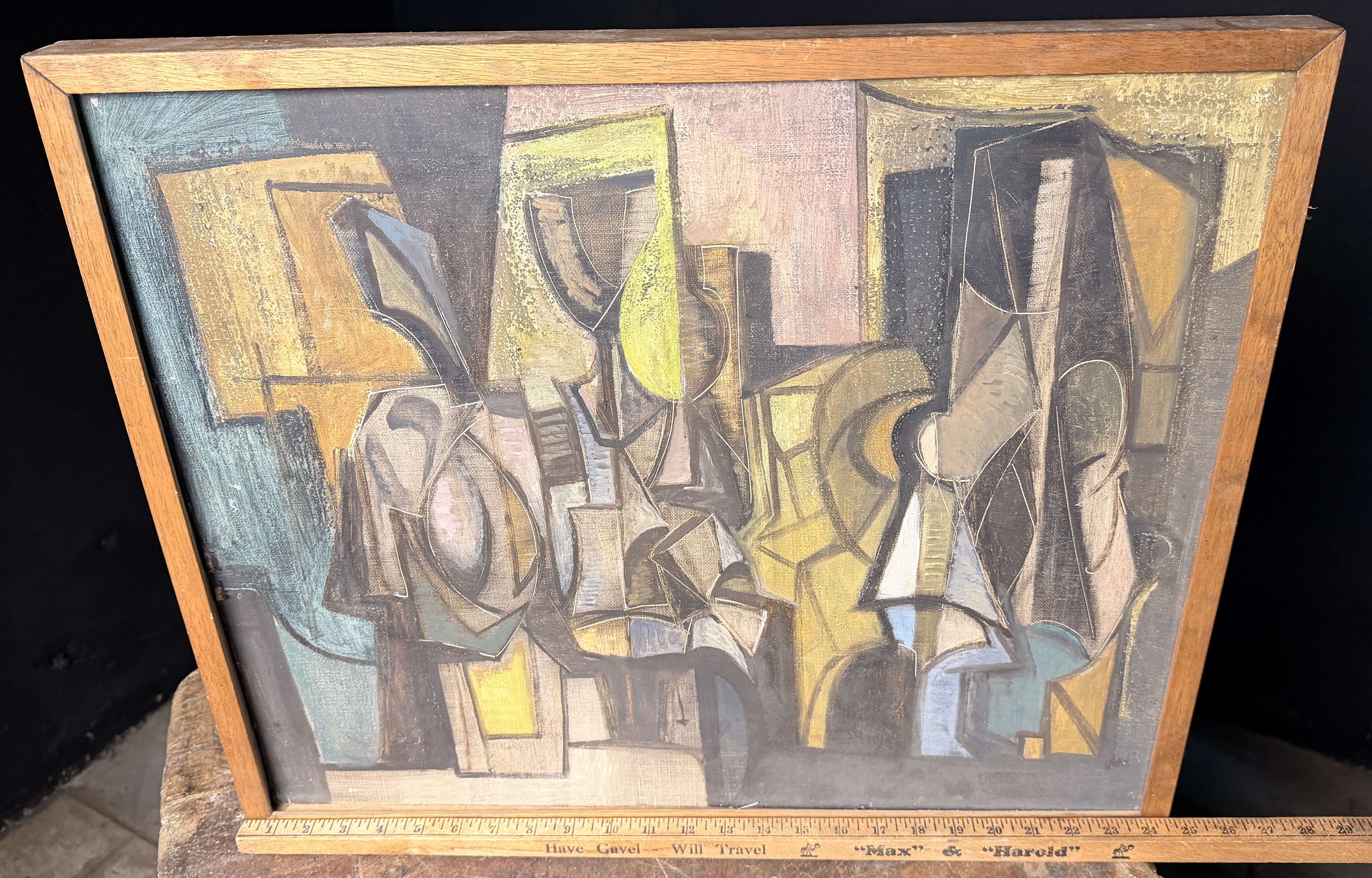 Mid-Century Abstract Painting Attributed to Horst Robert Bonsack