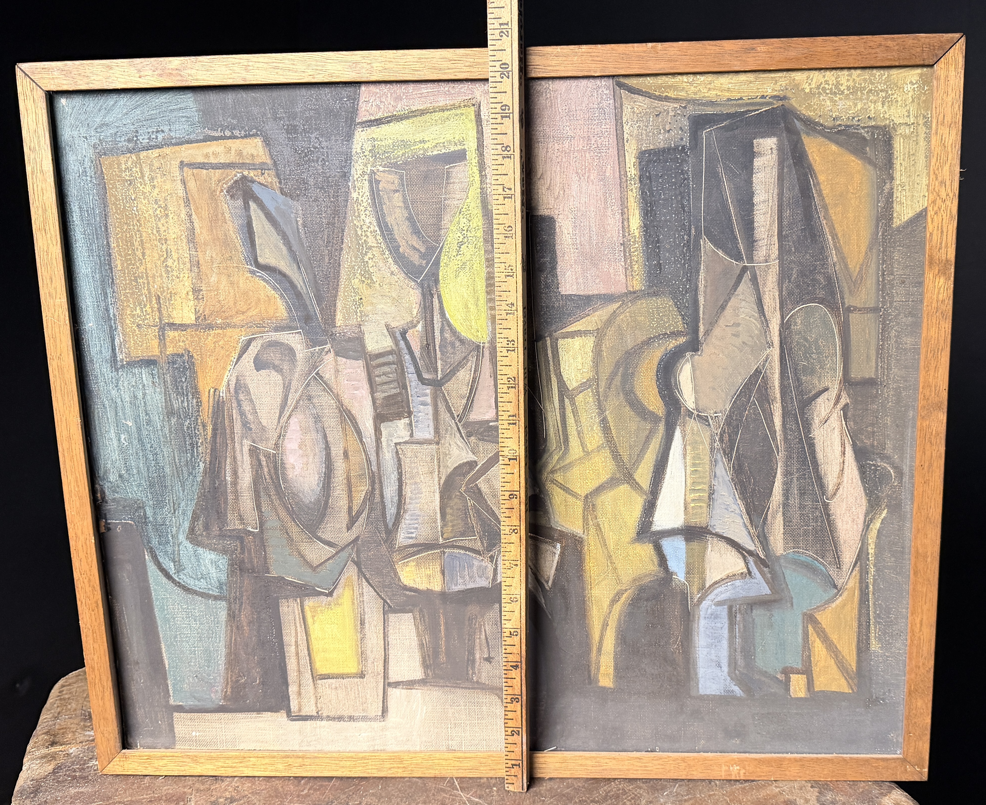 Mid-Century Abstract Painting Attributed to Horst Robert Bonsack