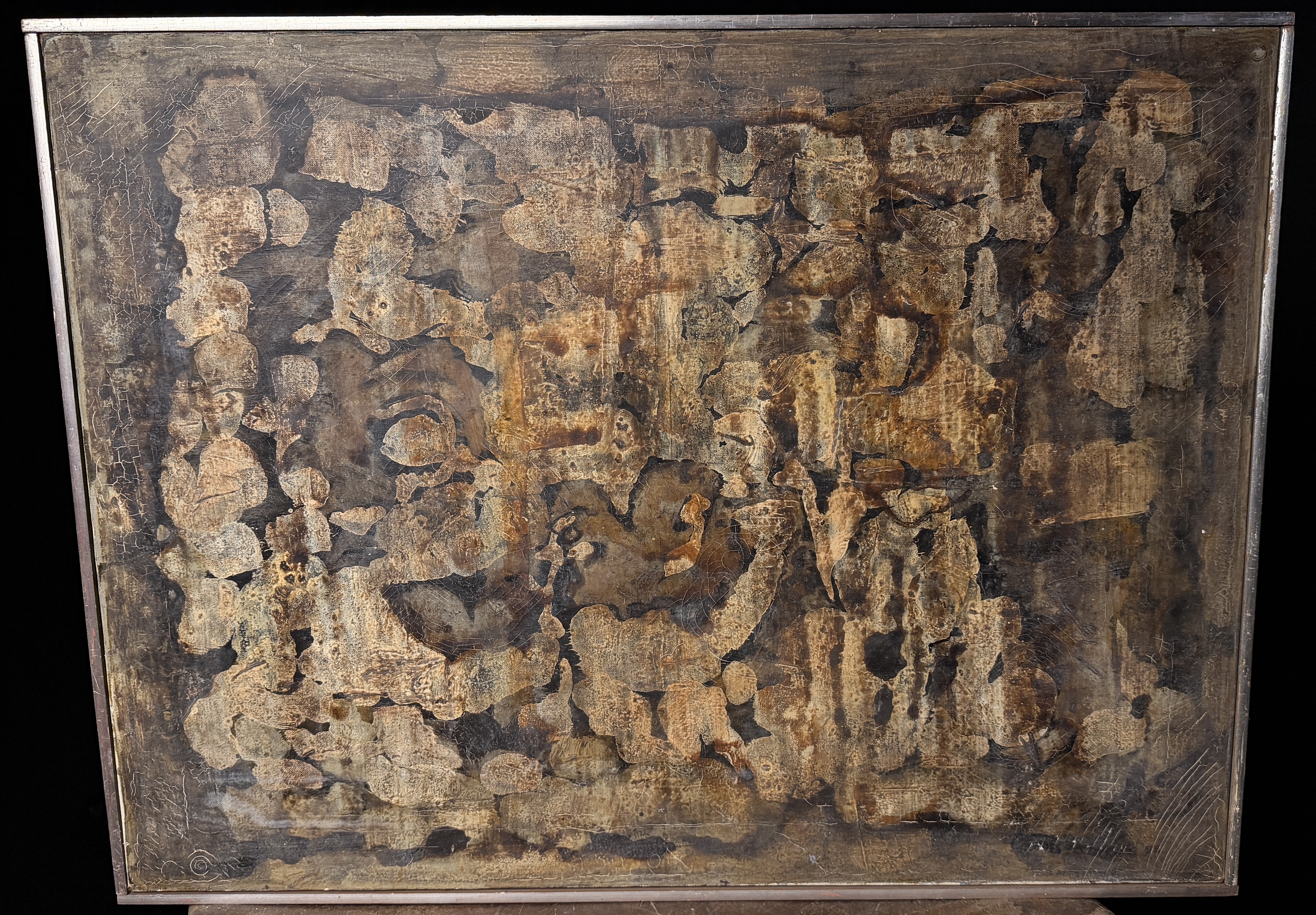 Horst Robert Bonsack Abstract Painting on Canvas 1963