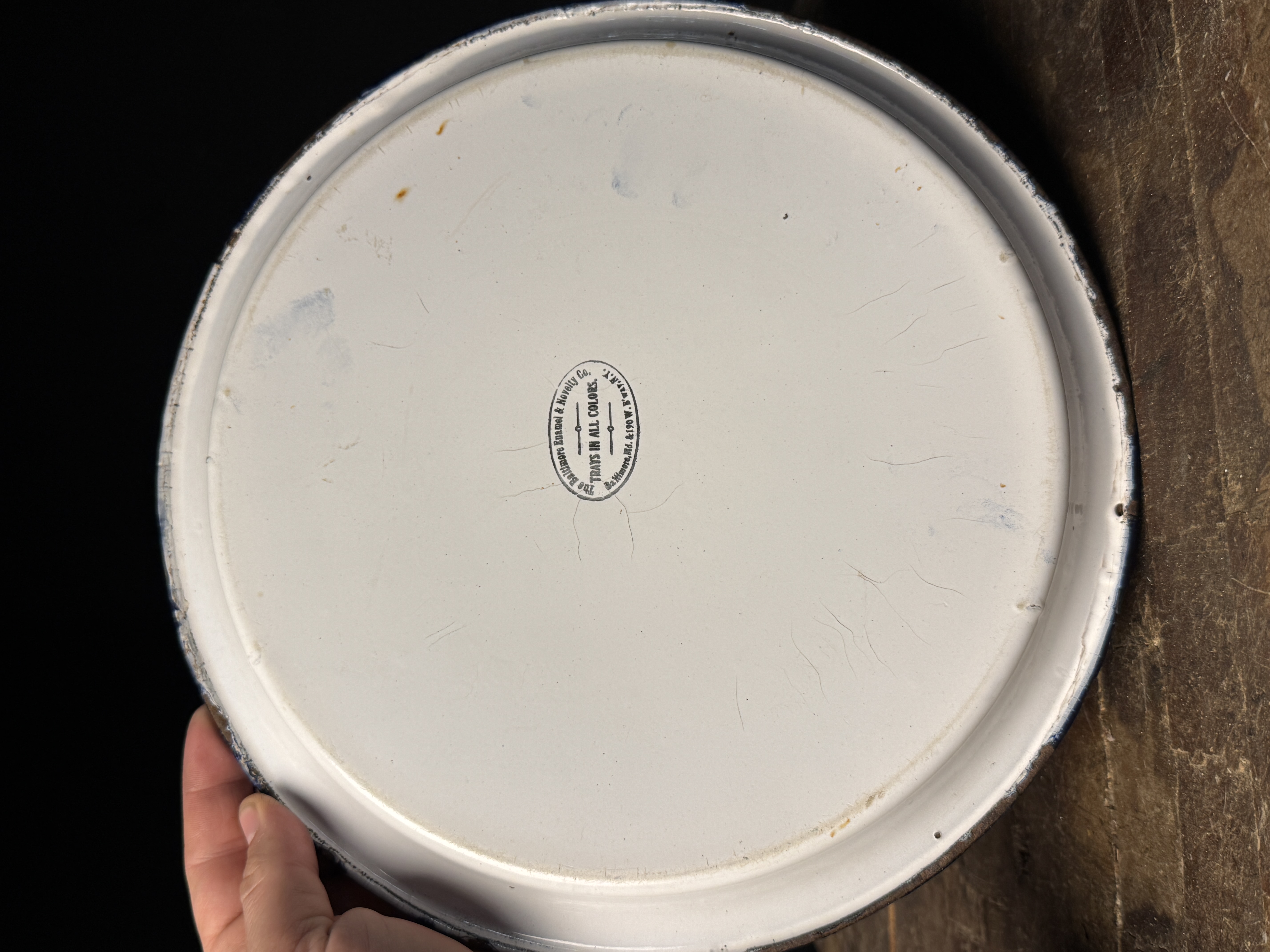 James Hanley Brewing Co Hanleys Peerless Ale Porcelain Enamel Tray by The Baltimore Enamel and Novelty Co