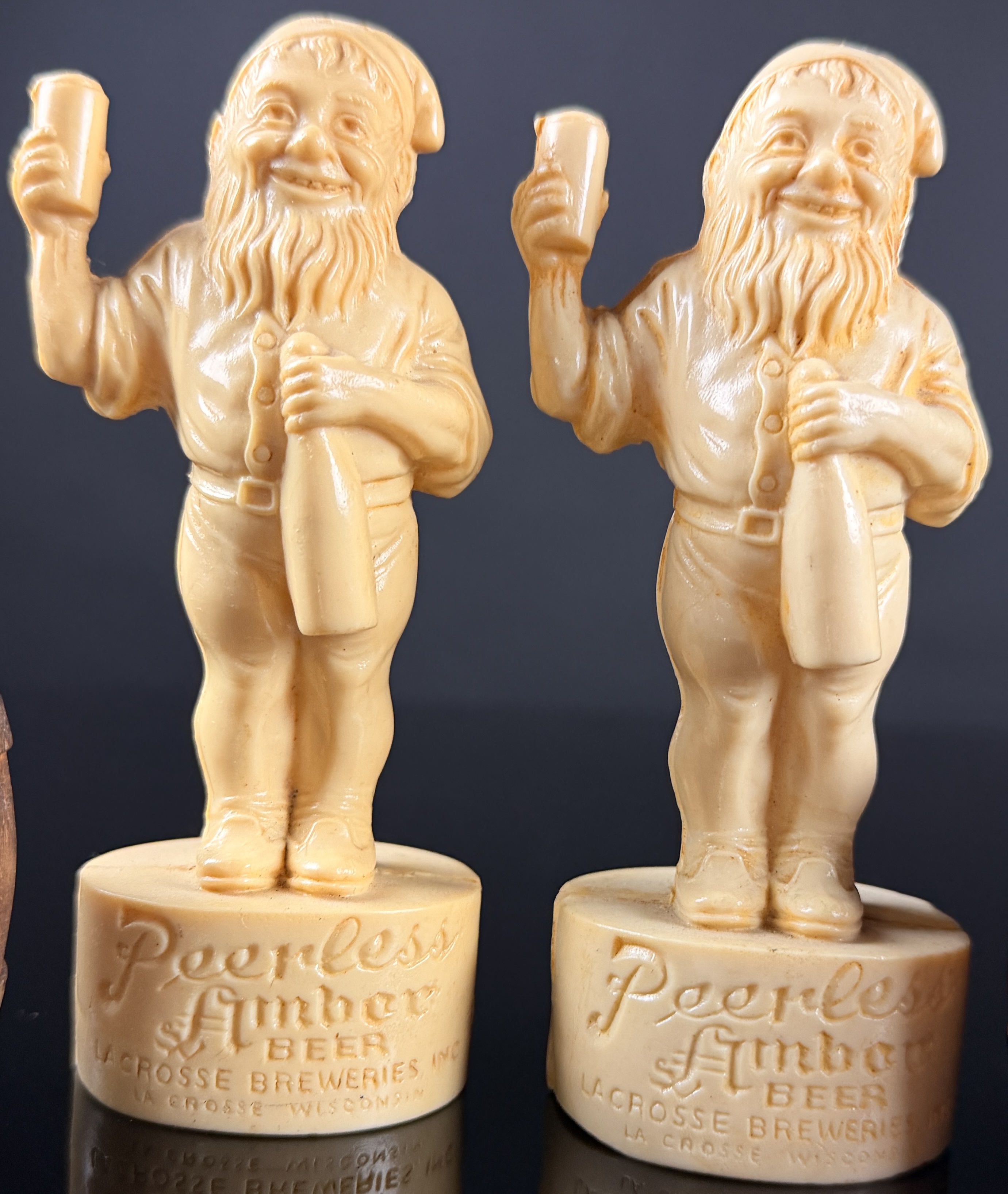A Collection of Six Vintage Breweriana Advertising Salt and Pepper Shakers