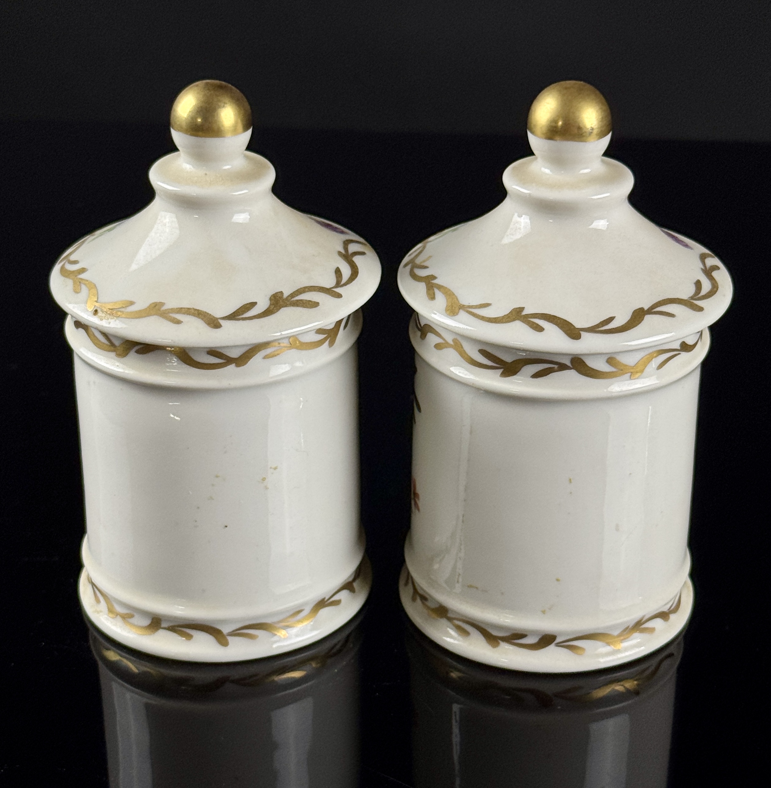 A Pair of French Porcelain Apothecary Jars Attributed to Paul Abadie of Limoges