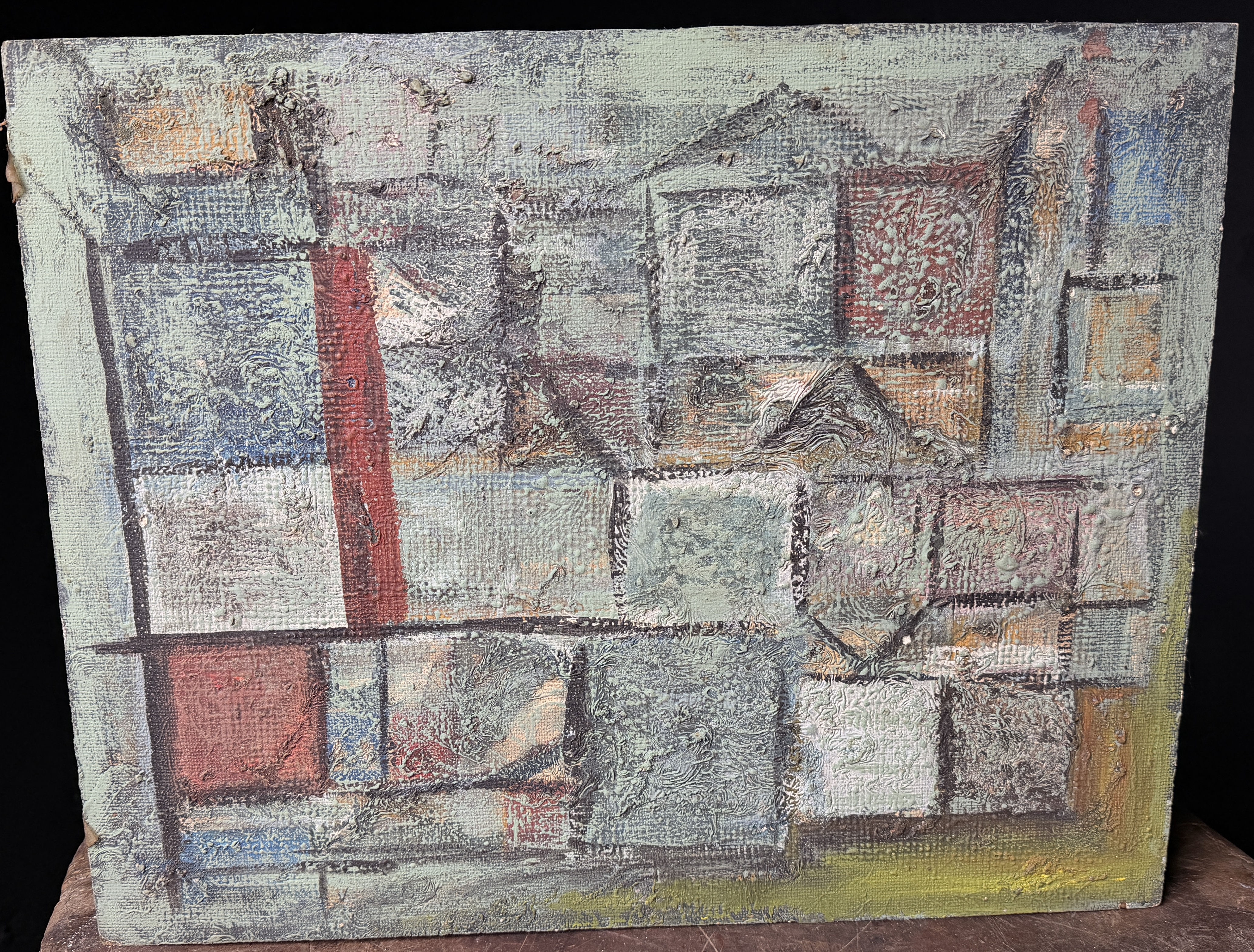 Abstract Mixed Media Painting by A. Wieber Rochester NY