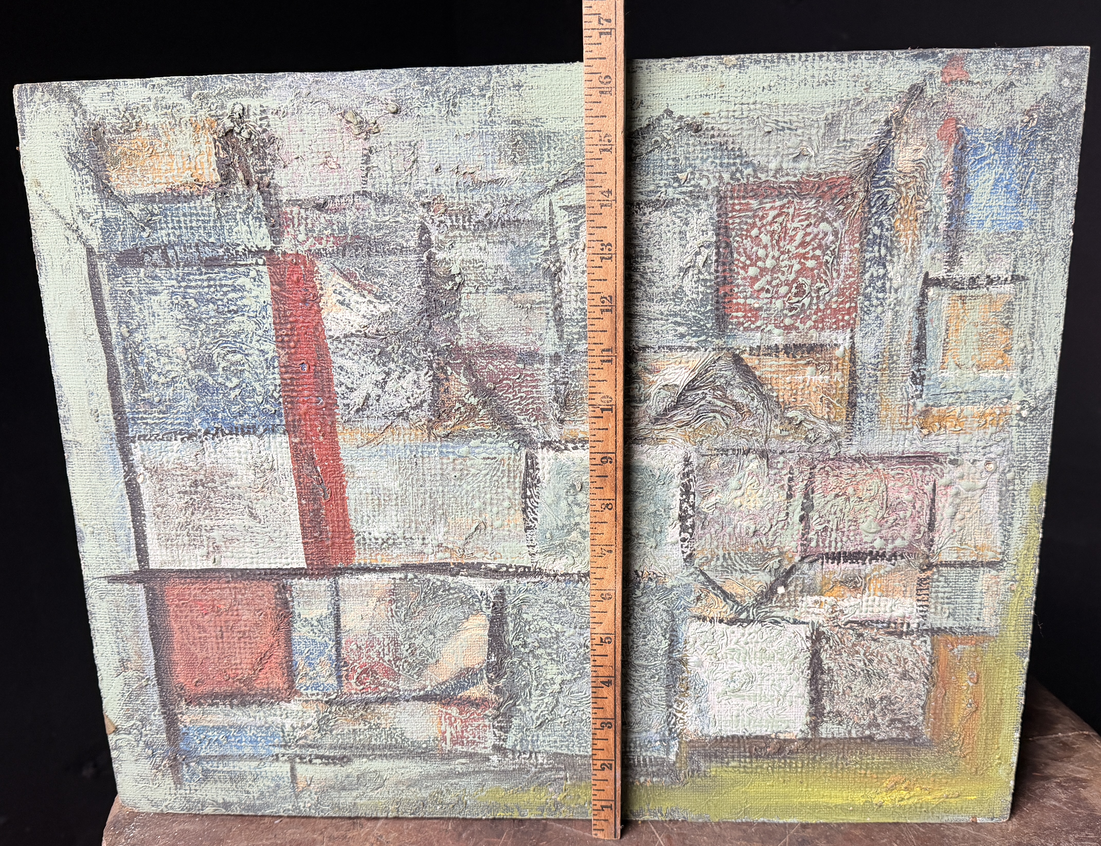 Abstract Mixed Media Painting by A. Wieber Rochester NY