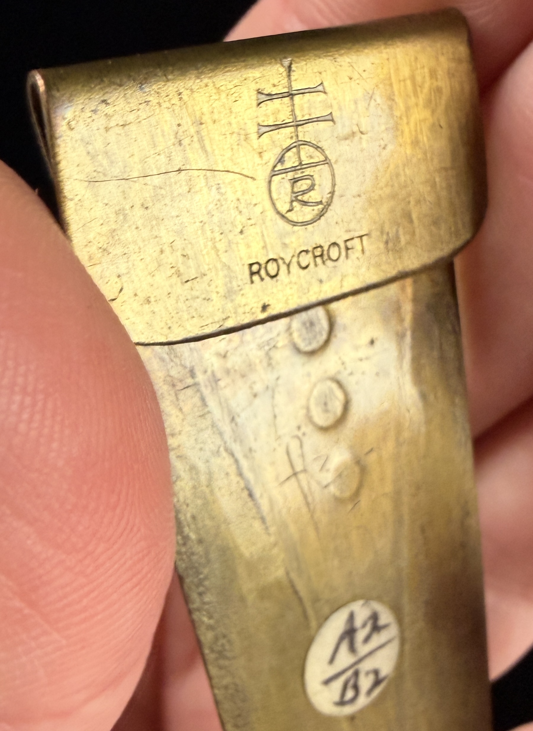 Roycroft Arts and Crafts Hammered Brass Book Mark