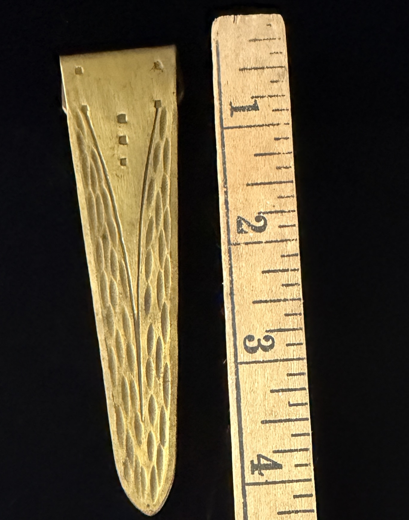 Roycroft Arts and Crafts Hammered Brass Book Mark