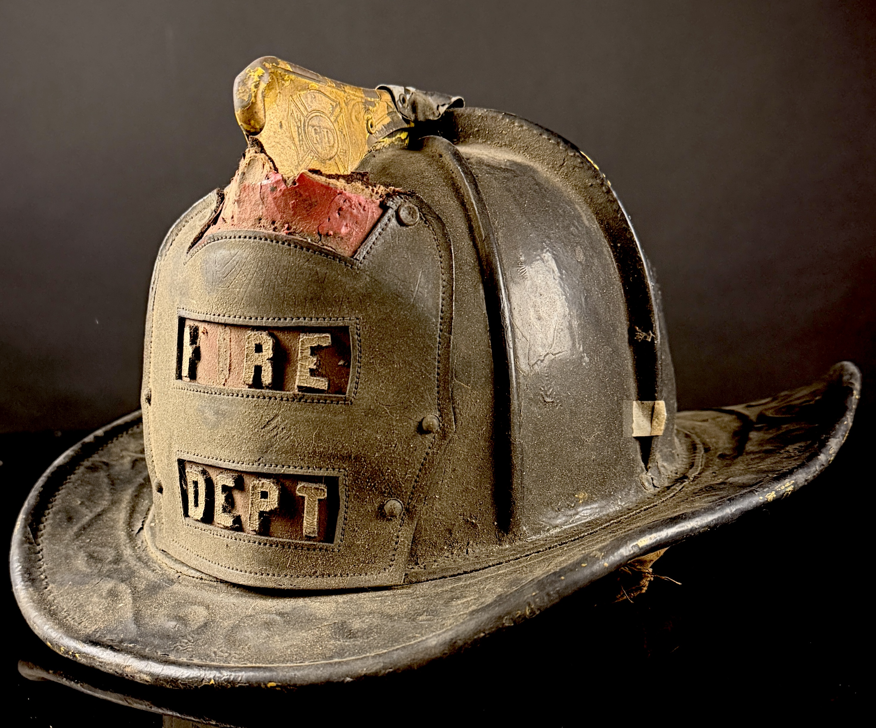 Cairns & Brother Antique Leather Fire Helmet