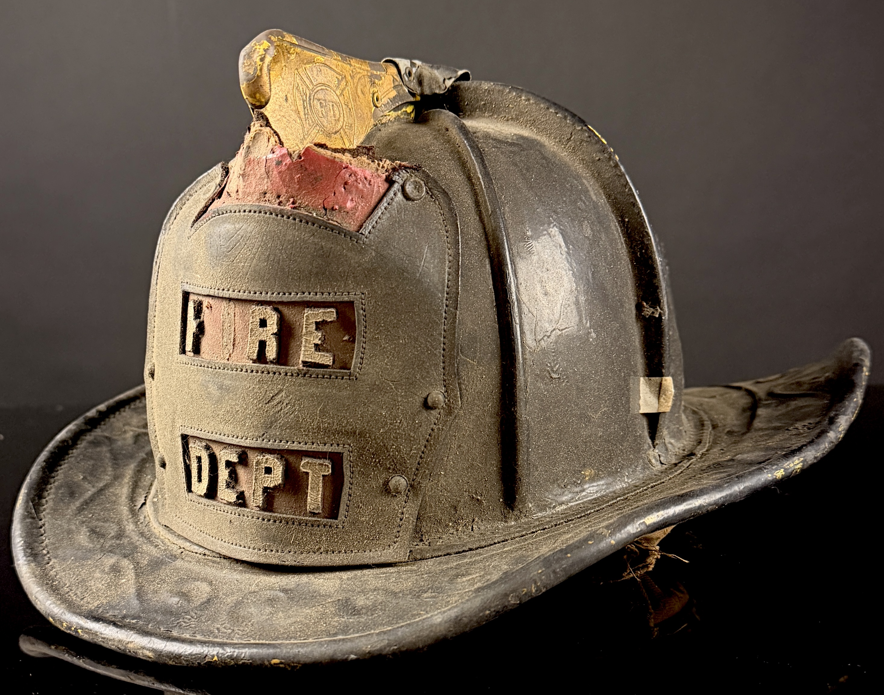 Cairns & Brother Antique Leather Fire Helmet