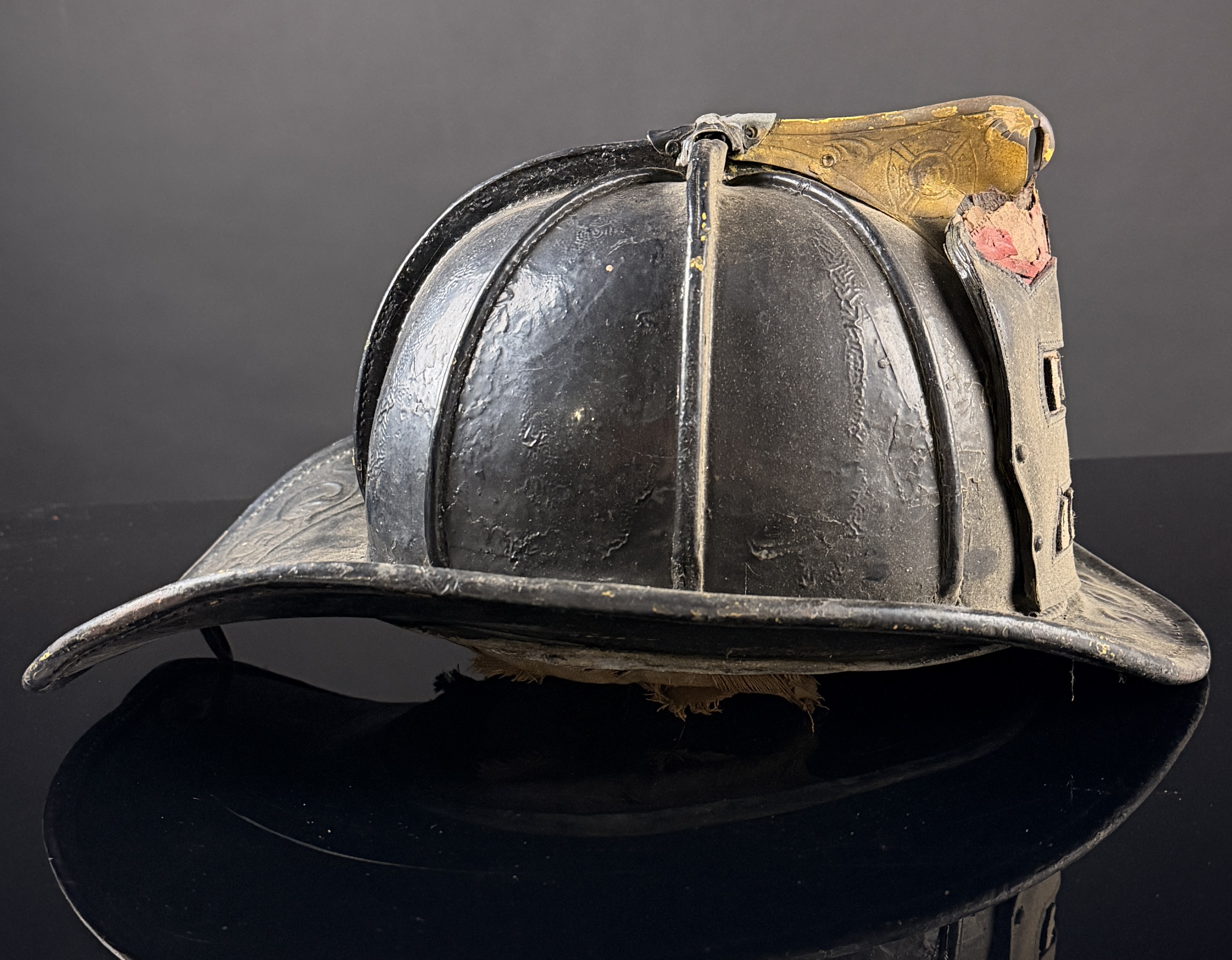 Cairns & Brother Antique Leather Fire Helmet